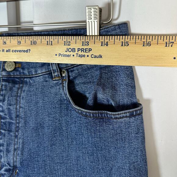 Lauren Jeans Co. Ralph Lauren Blue Denim Jeans Straight‎ Sz 12P Petite Classic - Picture 6 of 8